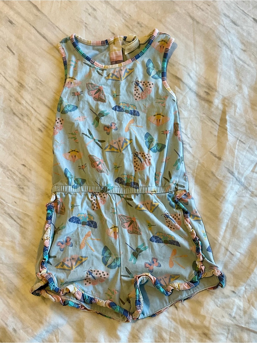 Matilda Jane Girls Size 6 “A Bit Buggy” Ruffle Romper
